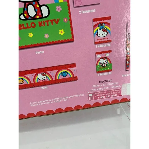 Hello Kitty by Sanrio Stationary Set 40 Pieces with Poster Included NIB - Picture 10 of 12